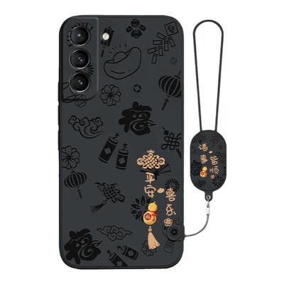 平安喜乐适用三星S21手机壳s21ultra/s21fe/s21+新款galaxys21十galaxy硅胶u5G套全包plus防摔21加带挂绳新年