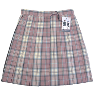 樱奈春时格裙心脏地震原创粉色jk制服套装春夏百褶甜美少女半身裙