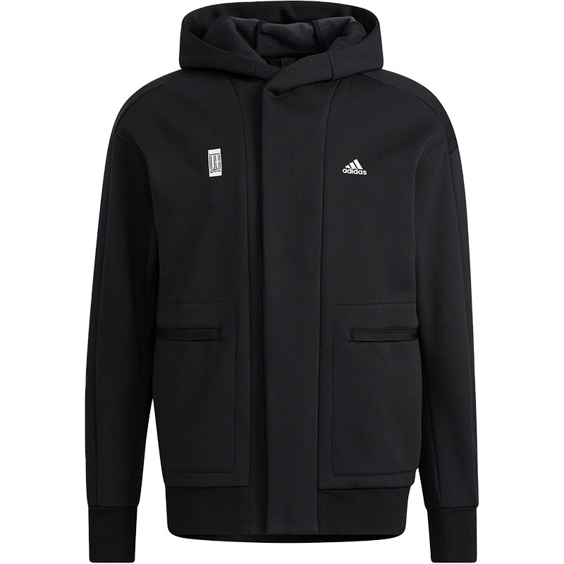 Adidas/阿迪达斯官方正品武极系列男子连帽运动夹克外套 H39296