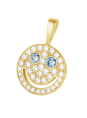 纯银笑脸项链情侣时尚骷髅头项链