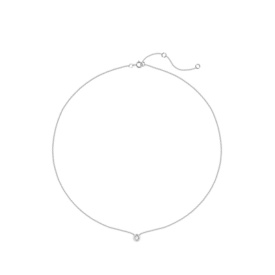 JOYSTONE 暮光永恒培育钻项链D-E级10分 简约精致925银锁骨链女