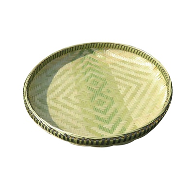 老式竹筛子簸箕家用圆形米筛有孔