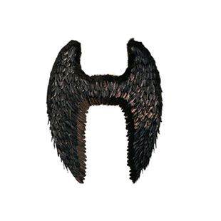 网易手游阴阳师大天狗cosplay羽毛翅膀定做黑色维秘走秀模特道具