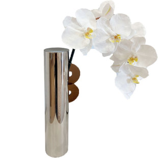 ladylike 白色蝴蝶兰仿真花 客厅兰花假花盆栽花瓶摆件餐桌装饰花