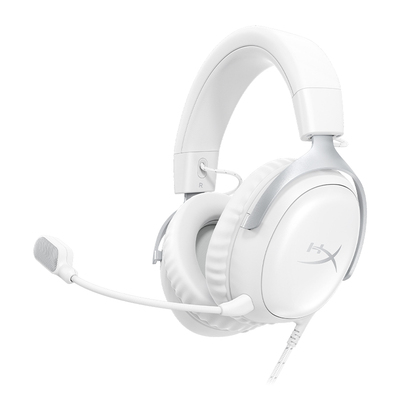 HP极度未知HyperX飓风3头戴有线电竞游戏耳机冰霜白