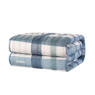 彩虹电热毯纯棉商超双人双控定时除螨全棉双面数字调温加厚电褥子