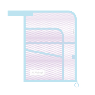 三年二班多巴胺网眼文件袋高颜值学生试卷文件夹大容量收纳袋K