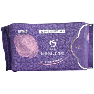 绿之韵卫生巾夜用棉柔薄无荧光剂