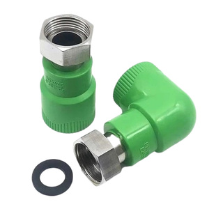 绿色PPR热水器活接4分变6分1寸25 32活接头热熔20内丝活接ppr配件