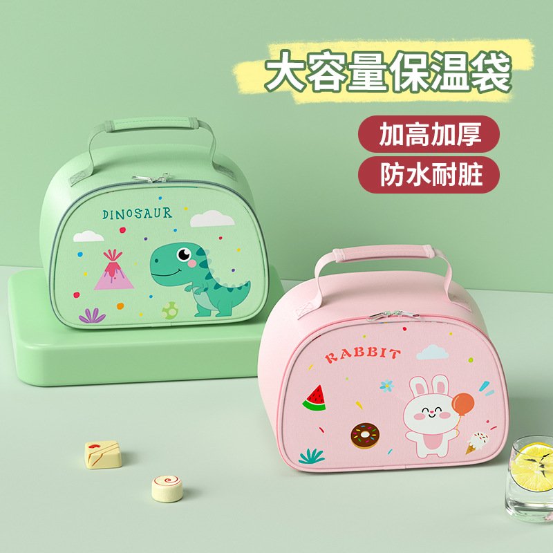 新品 背奶加厚手提铝箔保温袋学生卡通午餐包防水上班族便携保温