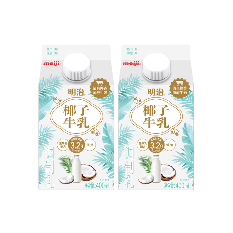 【新品上市】明治Meiji椰子牛乳400/900ml 低温品