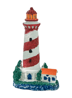 地中海风格创意摆件树脂彩绘灯塔