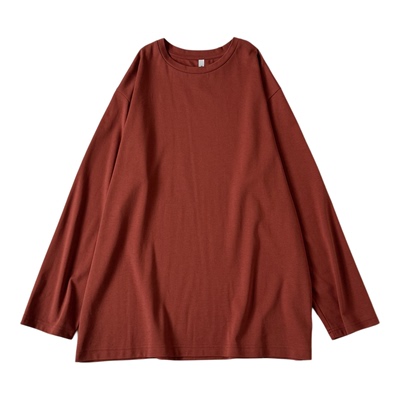 etreneant纯棉长袖宽松打底T恤女