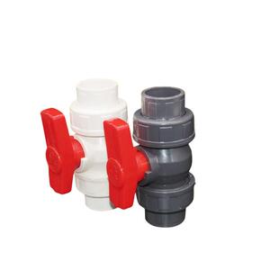 PVC 双由令球阀 双活接球阀20 25 32 40 50 63 75 90 110开关阀门