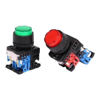 富士凸头带灯复位22EOL按钮开关