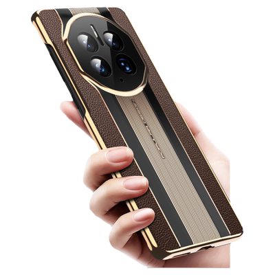 华为mate50真皮英伦奢华后壳