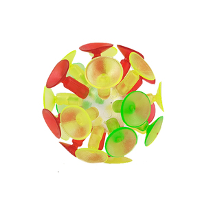 发光吸盘球闪卡白板抛接粘球玩具英语早教培训班教具互动教学幼儿