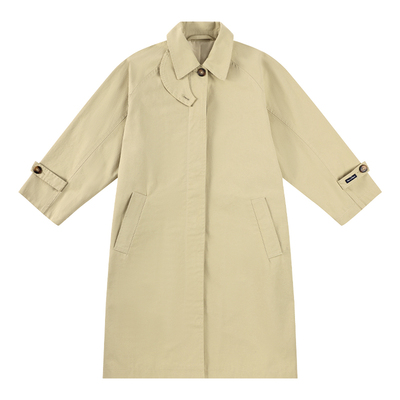 BarryBanny女童风衣英伦风中长款