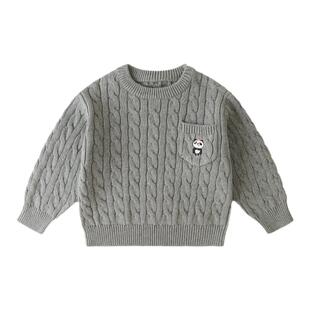 【抗起球】宝宝纯棉毛衣春款男童女童针织衫春季儿童毛线衣春装潮