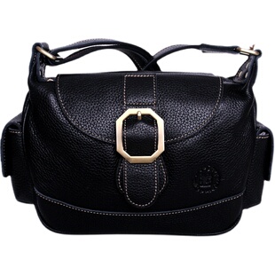 藏皮客隔层斜挎包女真皮妈妈软皮包包头层牛皮小众翻盖复古邮差包