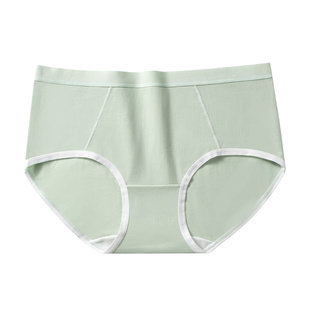 蝶安芬纯棉女士内裤中腰2025新款7A级桑蚕丝抑菌无痕女生三角短裤