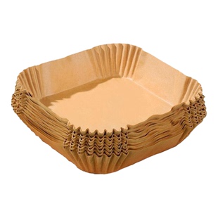 空气炸锅专用纸烤箱吸油垫纸家用食物隔油碗耐高温方形烘焙硅油纸