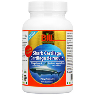 BILL北美鲨鱼软骨素胶囊 双重营养 加拿大原产 Shark Cartilage