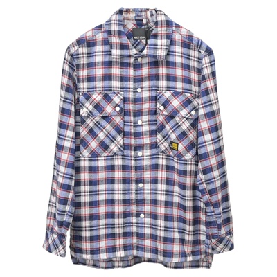 ABLEJEANS格子长袖衬衫男女休闲