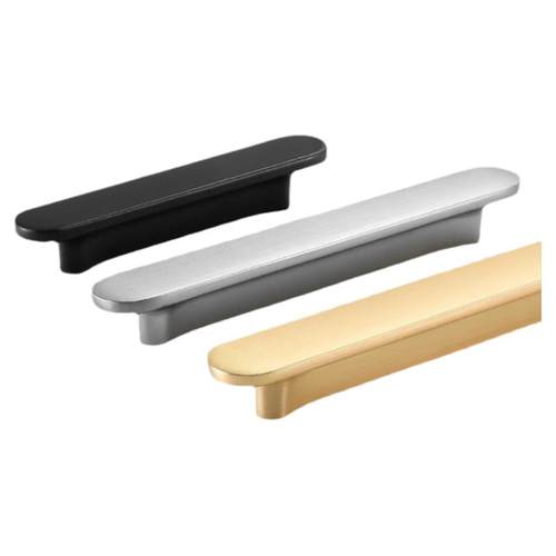 抽屉拉手定制衣柜门银色拉丝金色黑色64孔距96孔距橱柜玻璃门把手