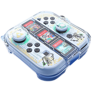 适用于任天堂Joycon手柄收纳盒彩色小手柄收纳保护壳NS左右分体手柄收纳壳Switch oled小手柄透明手柄保护壳