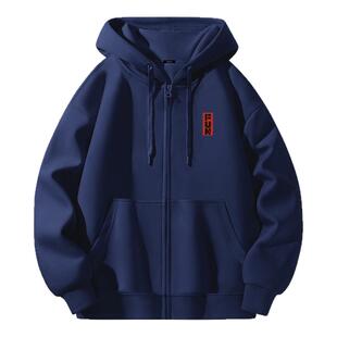 MINISO/名创优品卫衣男春季潮牌轻奢欧美风oversize连帽开衫外套A