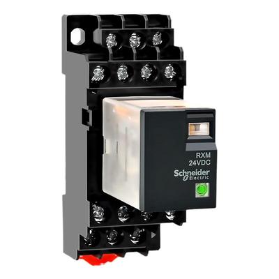原装施耐德小型继电器RXM4LB四组