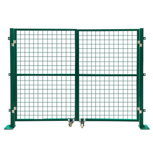 加厚围栏护栏网门防护门圈地围网门车间隔离门铁丝网门围栏双开门