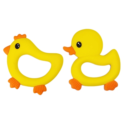 heeyoyo小鸭子牙胶婴儿牙胶硅胶小月龄磨牙棒可啃咬防吃手咬咬乐