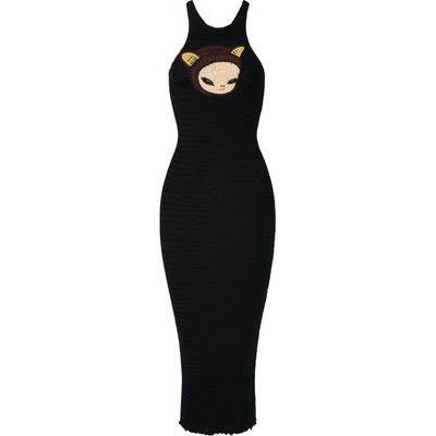 Stella Mccartney 春夏女士钩编边饰弹力针织连衣裙