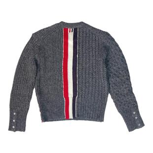 新款TB复古麻花加厚羊毛衫男圆领套头毛衣男情侣保暖红白蓝针织衫