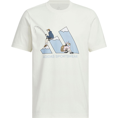 Adidas/阿迪达斯正品2025新款男女透气休闲户外短袖KB7751