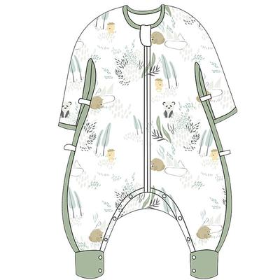 欧孕宝宝睡袋秋冬竹纤维纱布分腿