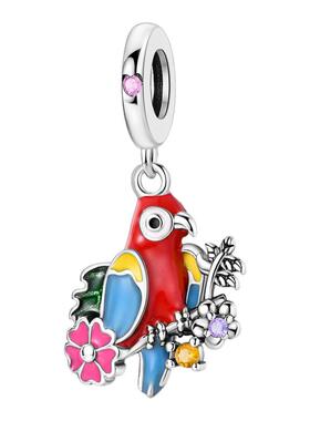 2025昆虫鸟类系列原创设计蝶之恋吊饰铜镀银DIY串珠手链配饰