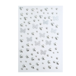 自粘背胶免打孔唇钉鼻眉钉山根贴钻脸上贴饰品亮泪钻演唱会脸贴