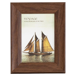 胡桃木色质感6寸7寸8寸10寸八复古定制A4照片打印加相框摆台