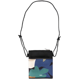 FREEIN原创设计几何拼色印花斜挎包街头潮流手机包迷你信封包男女