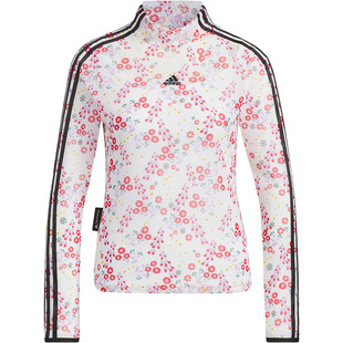Adidas/阿迪达斯官方正品新款女子运动透气立领休闲长袖T恤IM8443