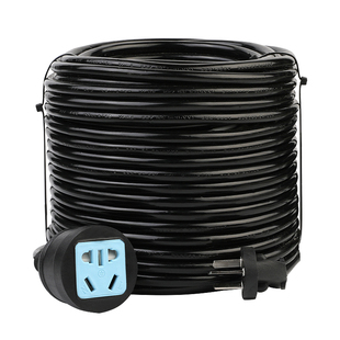 电动电瓶车充电延长线防摔插座多功能户外防水插排单插孔插板长线