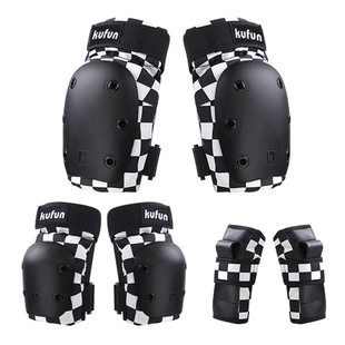 滑板护具头盔套装女轮滑陆冲全套专业保护四件套装备护膝成人儿童
