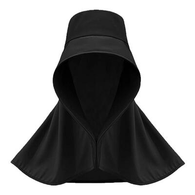 2026新款冰丝大檐防晒披肩帽女