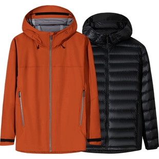 【樊振东同款】安踏冠军户外丨三合一男士冰锋羽绒春季保暖外套