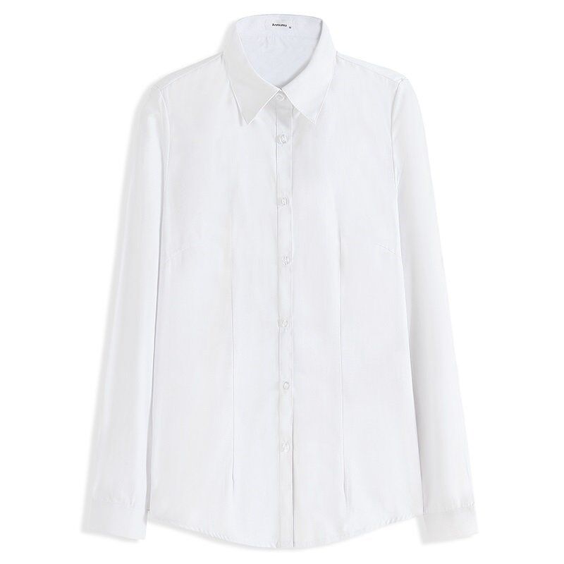 结婚登记证件照情侣服装男女同款长袖白衬衣领证拍照上衣翻领衬衫