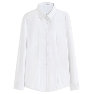 结婚登记证件照情侣服装男女同款长袖白衬衣领证拍照上衣翻领衬衫