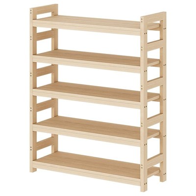 书架实木客厅书房儿童房收纳架子多层落地书柜木质展示置物架定制